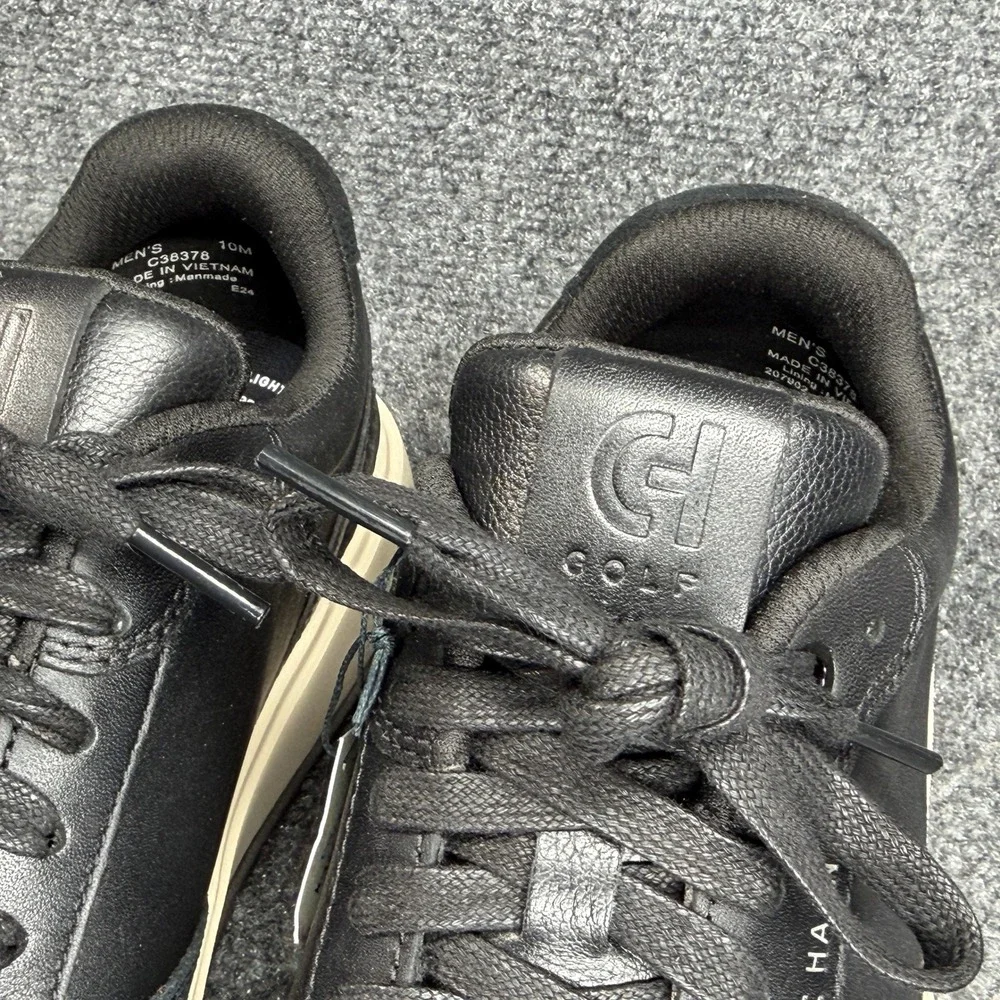 Cole Haan GrandPrø Crossover Waterproof Golf Shoe Mens 10 Black Leather Athletic